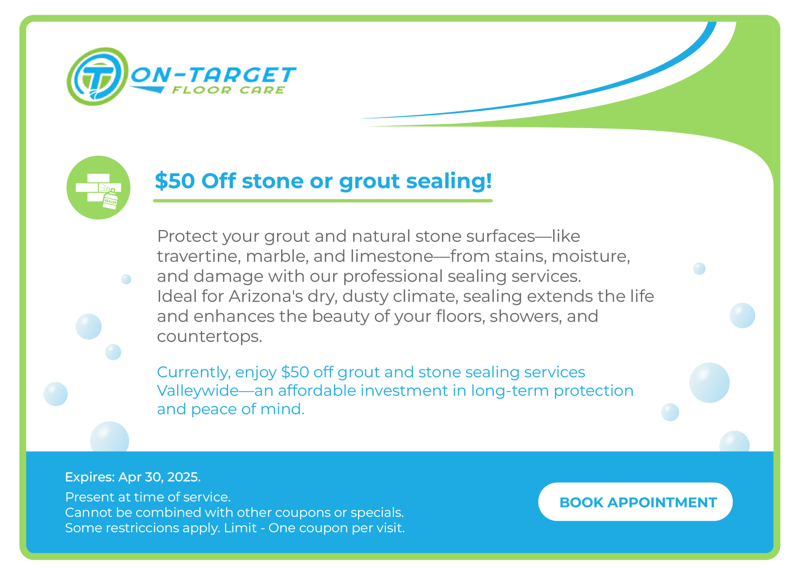 On-Target Floor Care Coupon 3